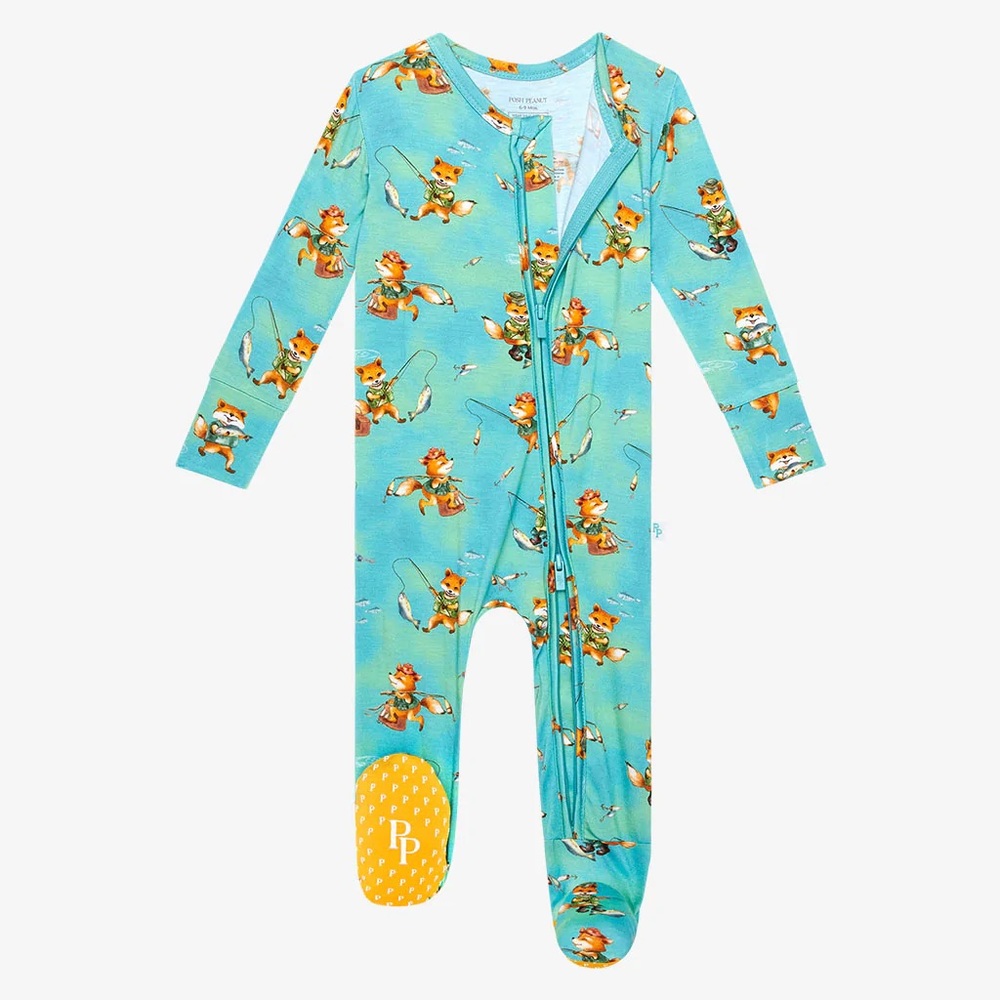 Posh Peanut - 12-18m Zippered footie (Bamboo)